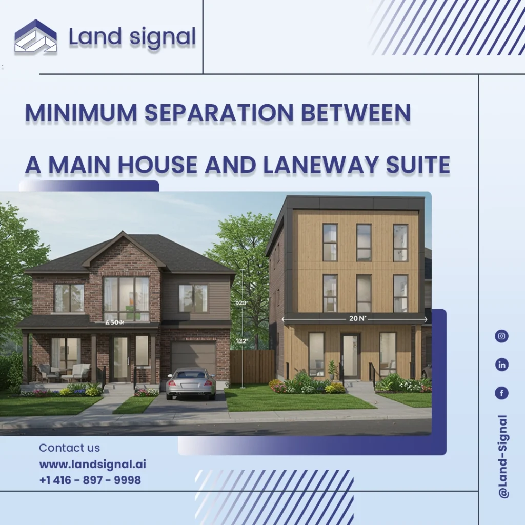 Minimum Separation Between a Main House and Laneway Suite in Toronto