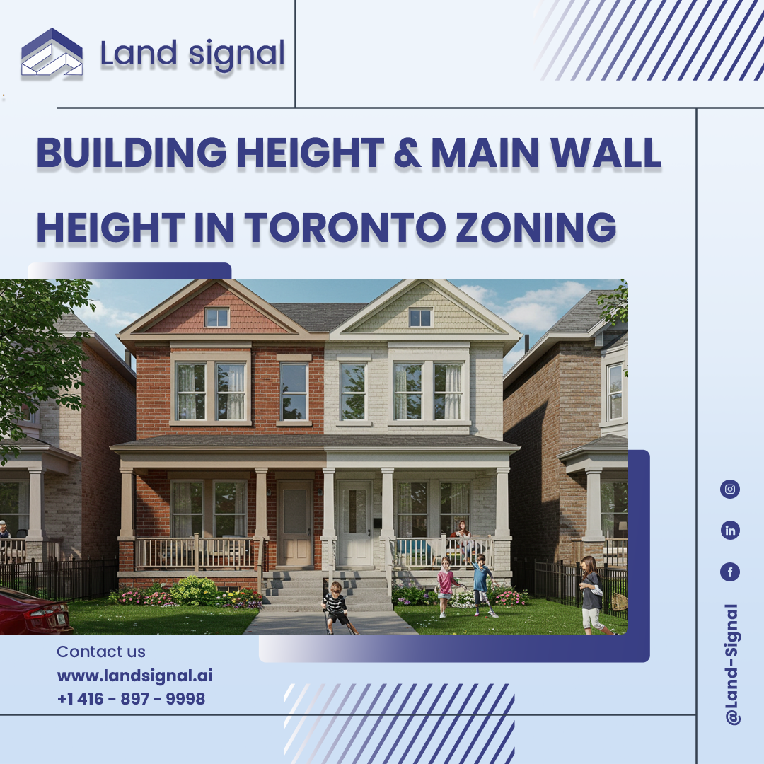 Building height and main wall height in toronto
