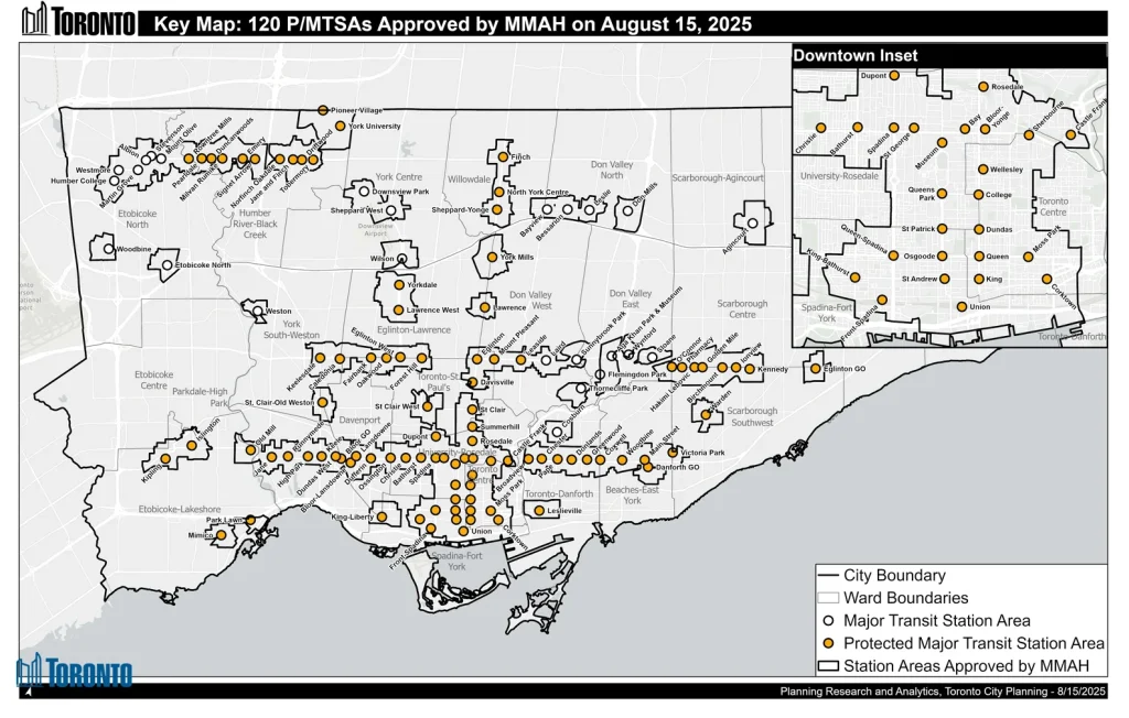 4 Storey Major Transit Station Areas in Toronto