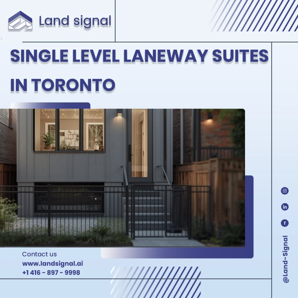 Single Level Laneway Suites in Toronto