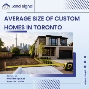 Average size of custom homes in Toronto