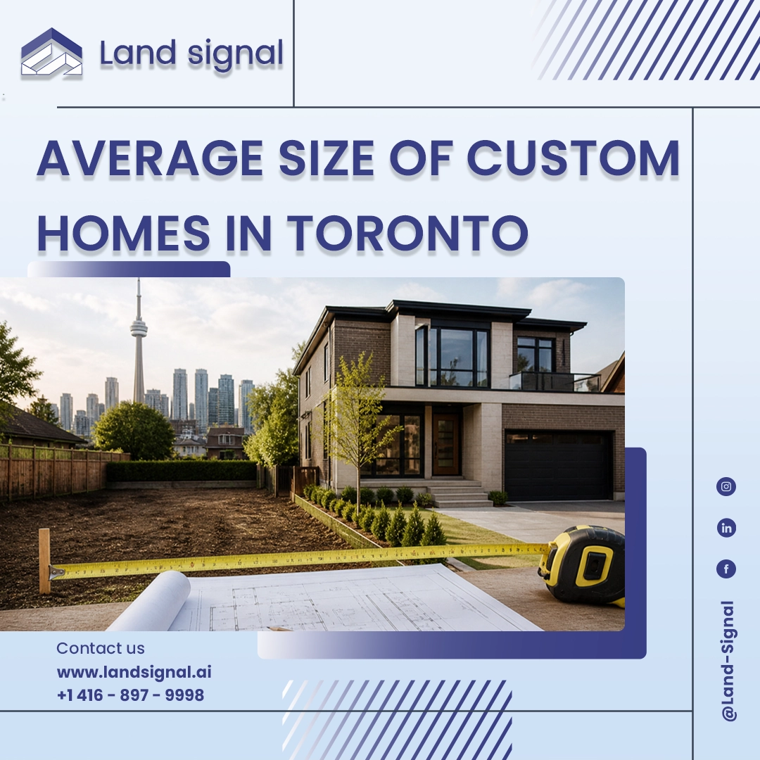 Average size of custom homes in Toronto