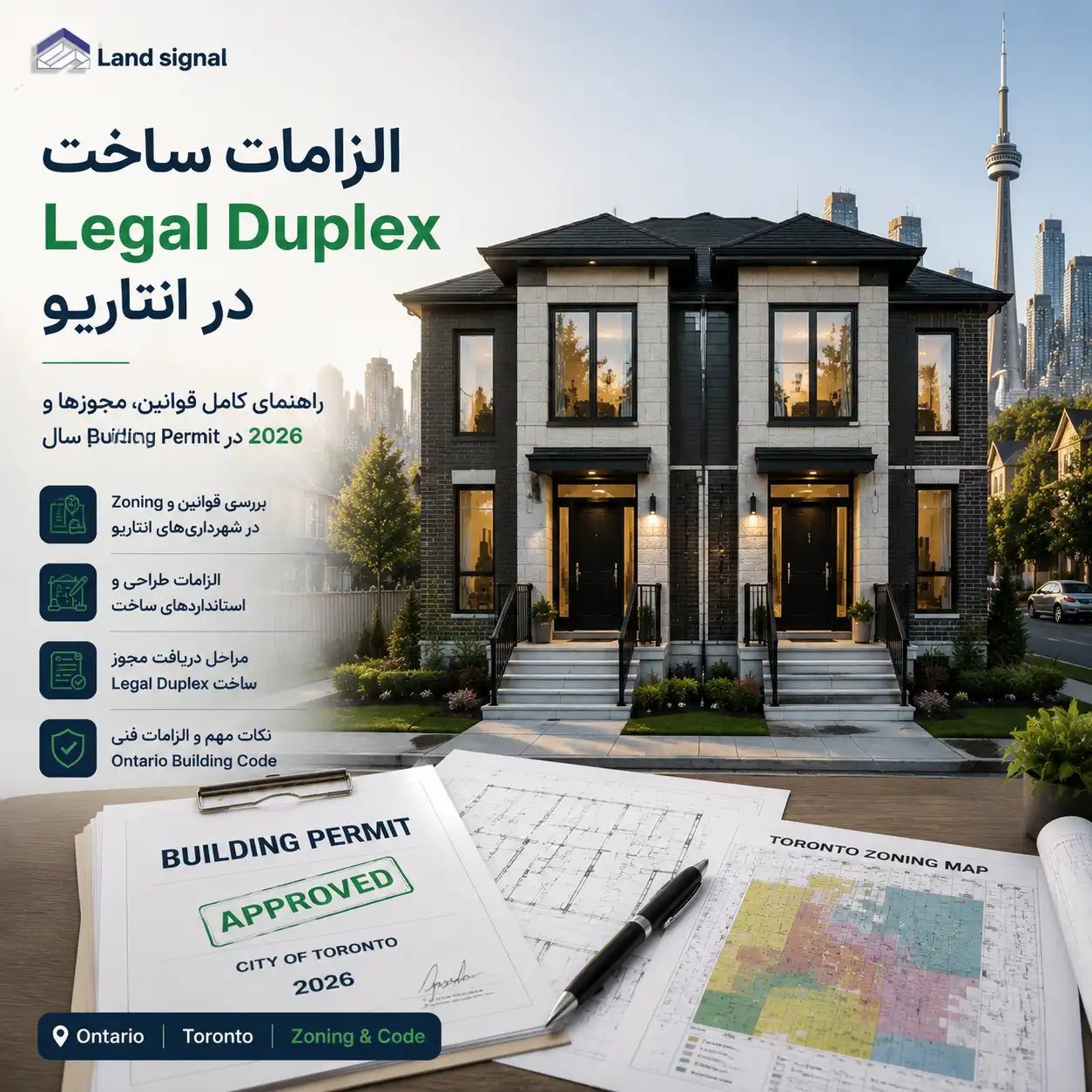 الزامات ساخت Legal Duplex در انتاریو