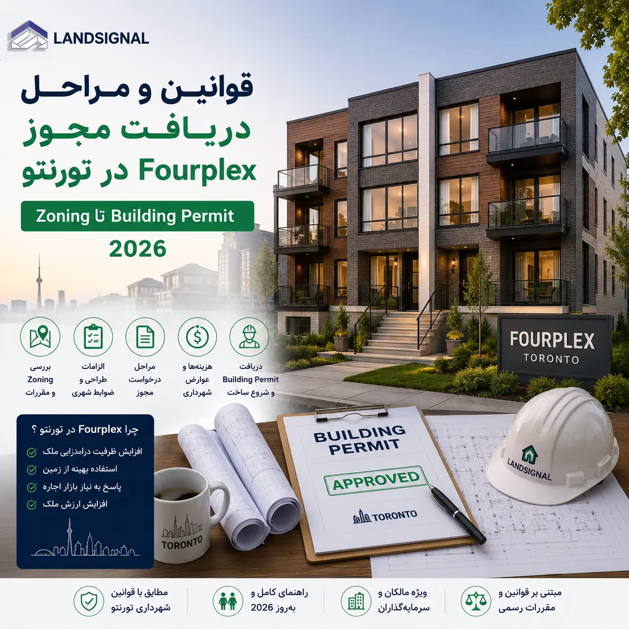 دریافت مجوز Fourplex در تورنتو