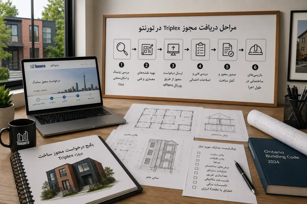 مراحل دریافت مجوز Triplex در تورنتو