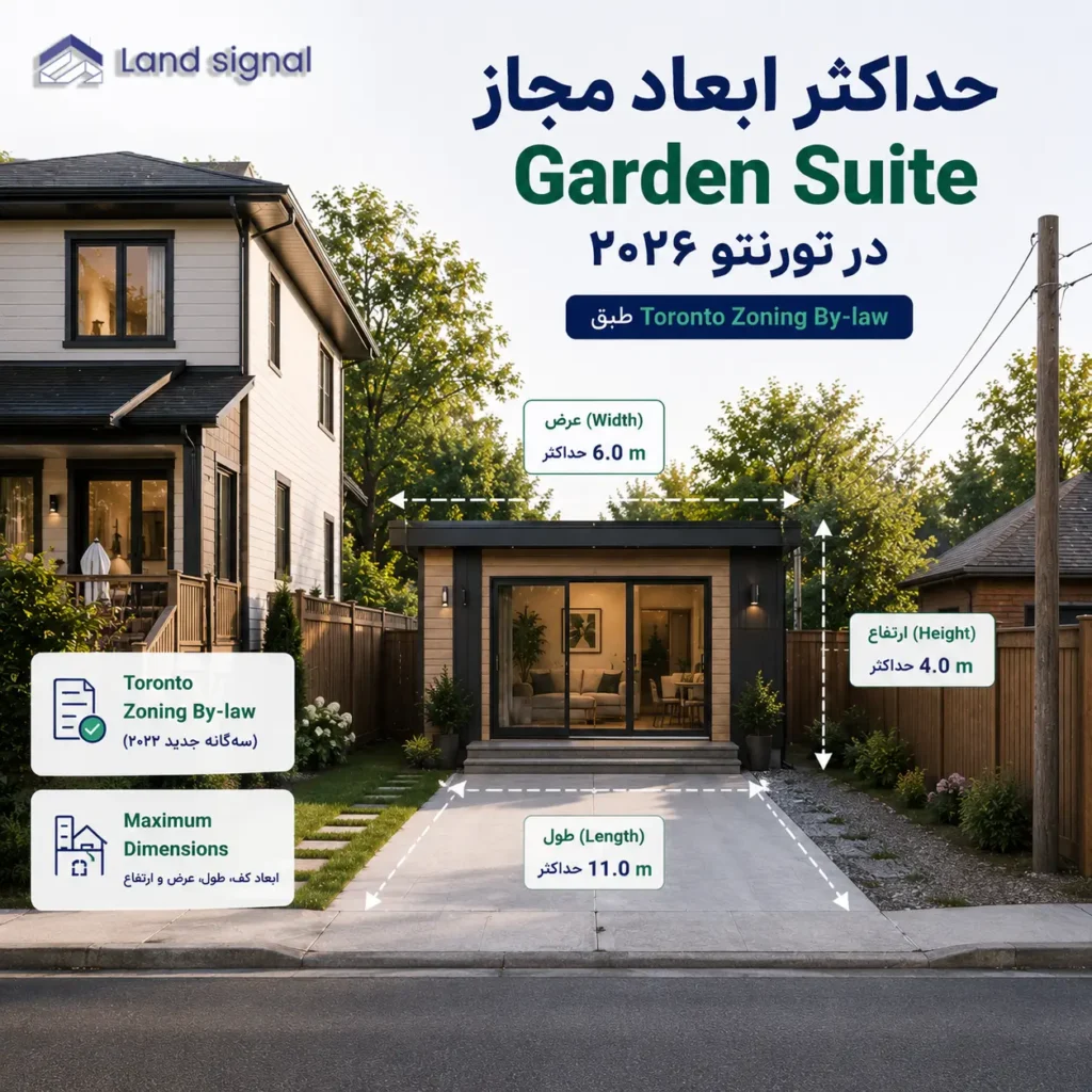 حداکثر ابعاد مجاز Garden Suite در تورنتو