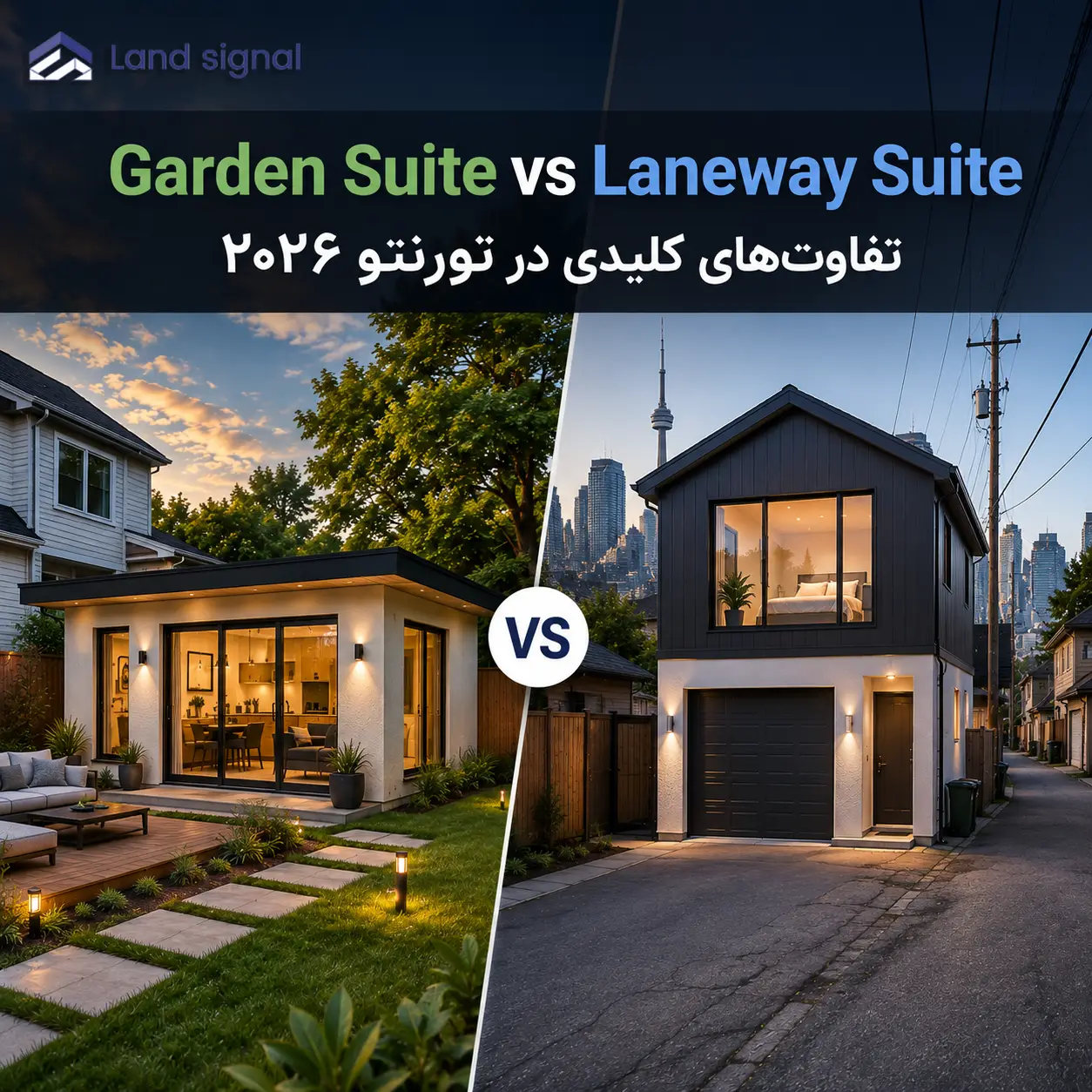تفاوت Garden Suite و Laneway Suite در تورنتو